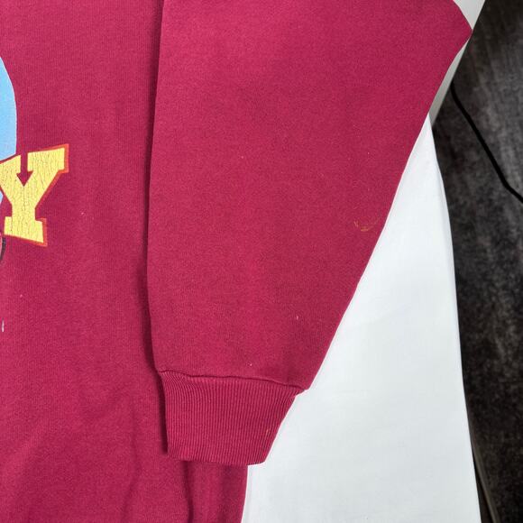 Vintage 90s Disney Goofy Crewneck Cartoon Pullover Hanes Sweatshirt Men's Large - Picture 3 of 9